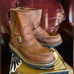 Georgia Boot Boy’s Rustic Brown Leather Boots